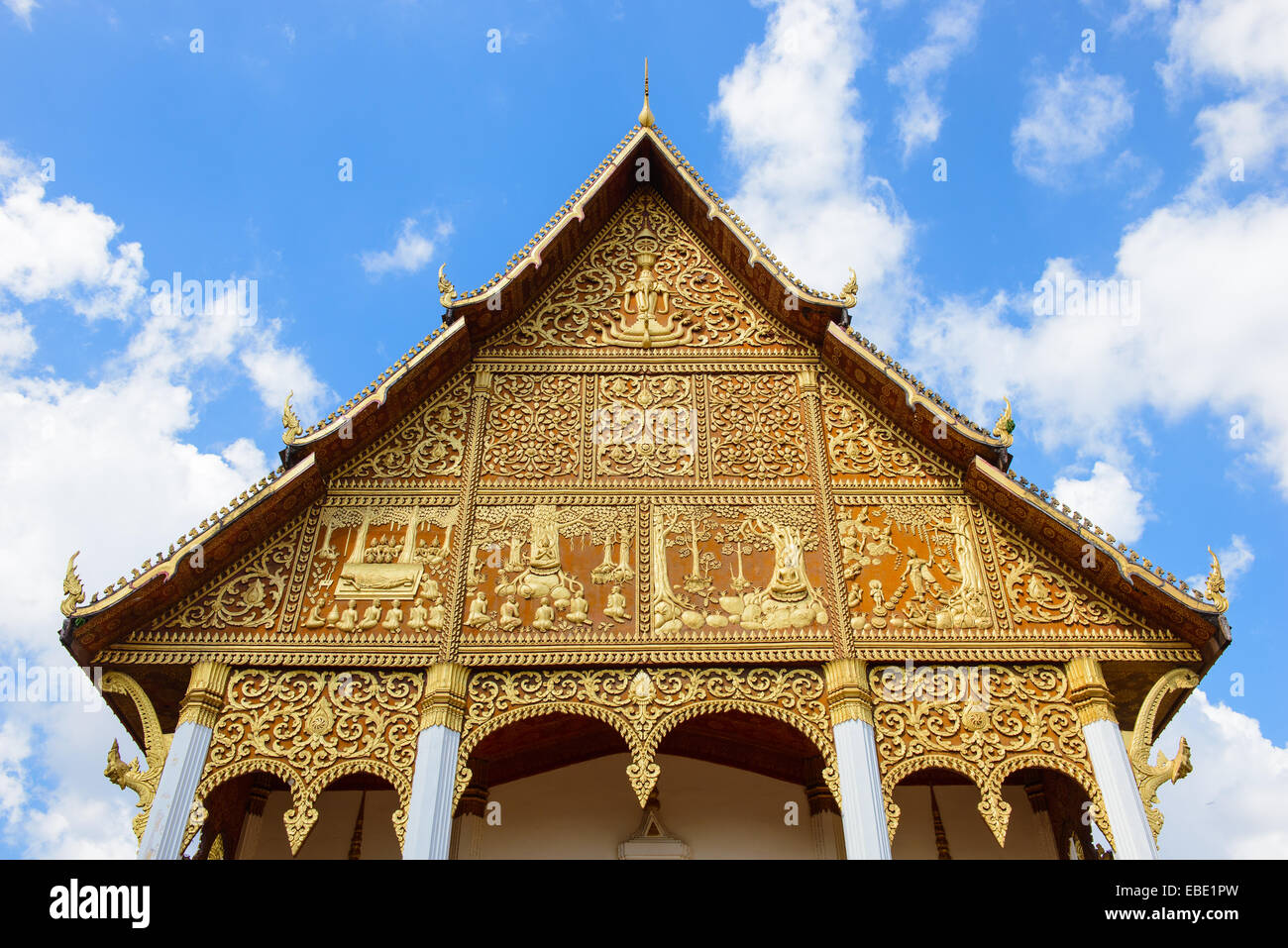 Tempel in Vientiane Stockfoto