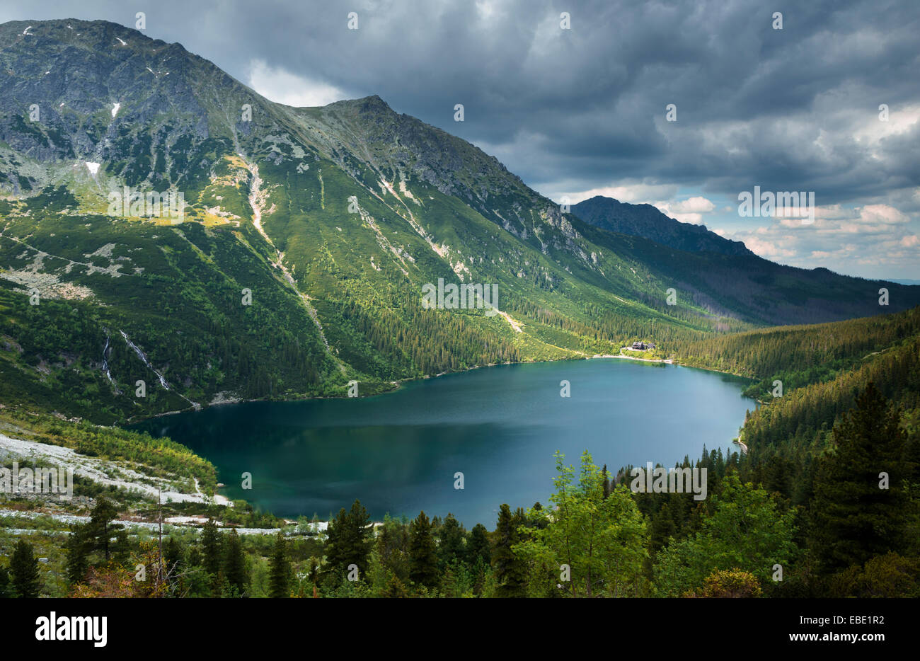 Morskie Oko Lake in Zakopane, Karpaten in Polen, Osteuropa Stockfoto