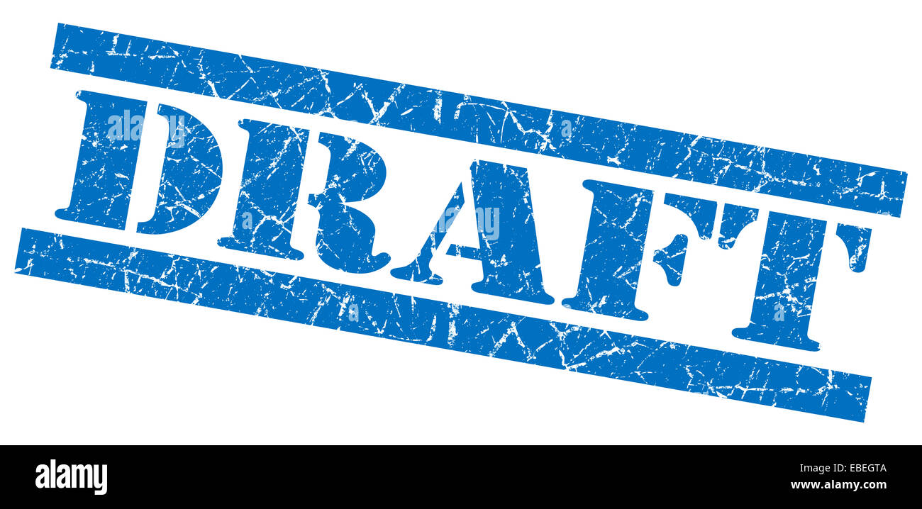 Entwurf des blauen Grunge-Stempel Stockfoto