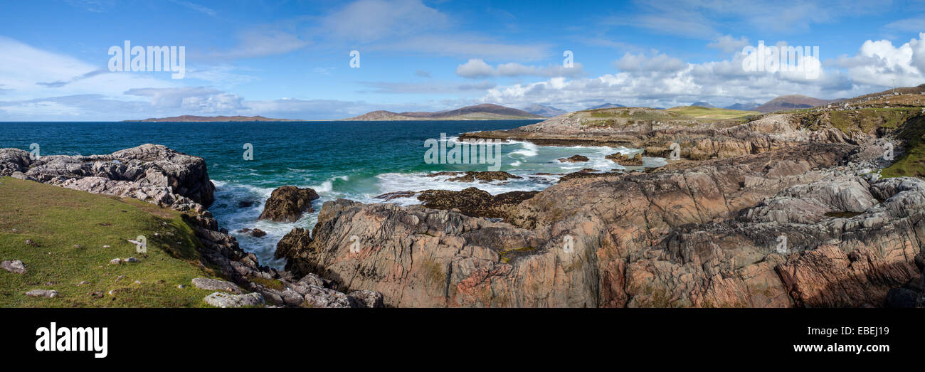 Taigh Bhuirgh, Isle of Harris, äußeren Hebriden, Schottland. Stockfoto
