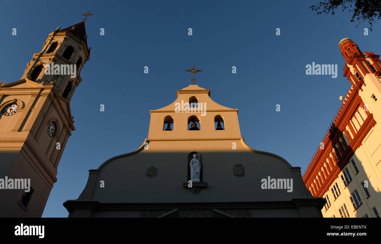 Kathedrale Basilica von Str. Augustine, a US nationaler historischer Grenzstein in St. Augustine, Florida. Stockfoto