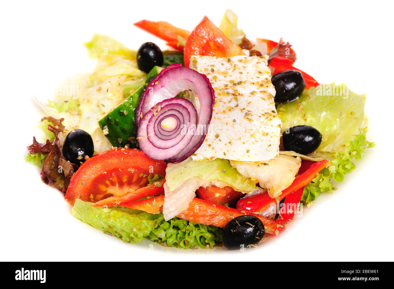 griechischer Salat Stockfoto