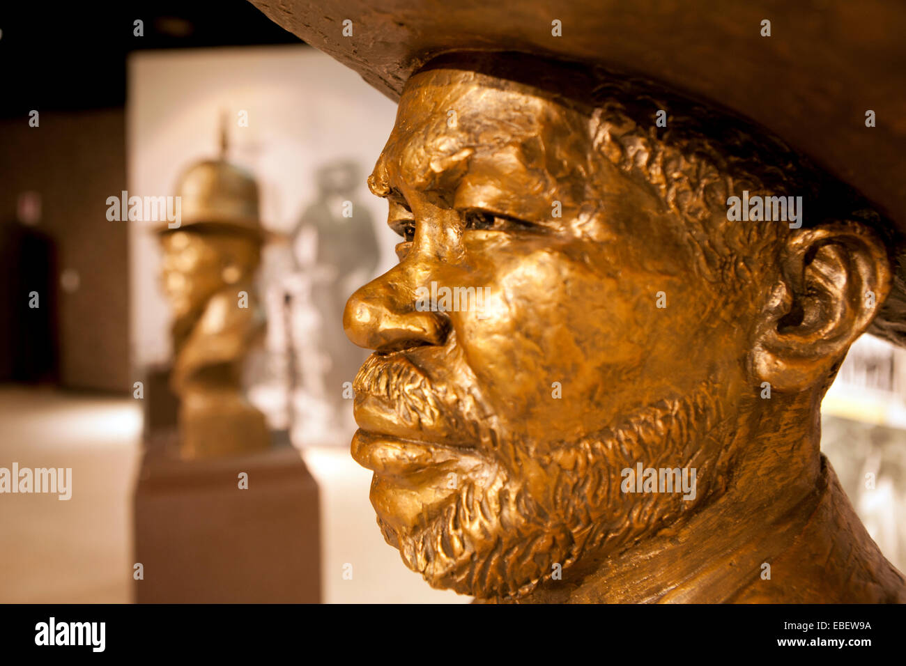Bronze-Statue in die Unabhängigkeit Museum - Windhoek, Namibia, Afrika Stockfoto