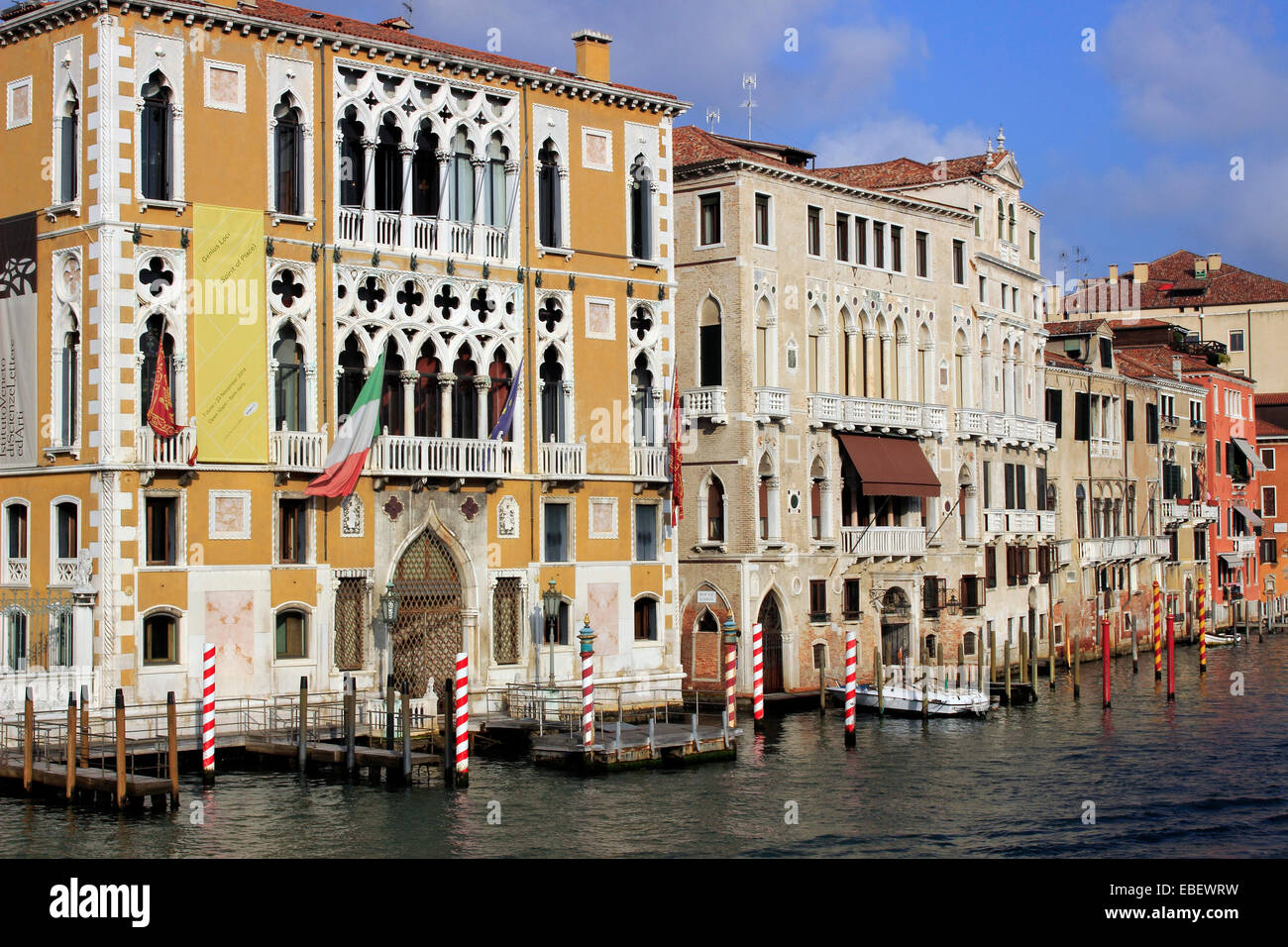 Canal Grande Venedig Italien Architektur von Academia Brücke Stockfoto