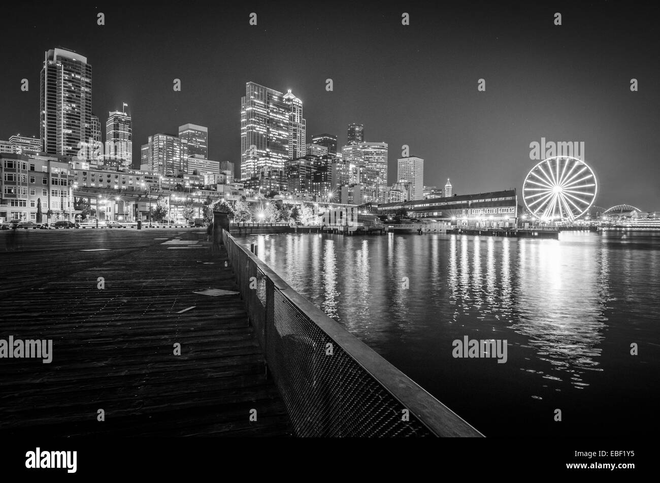 Das große Rad in Seattle Stockfoto