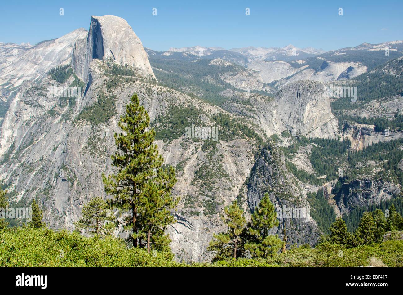 Half Dome im Yosemite-Nationalpark Stockfoto