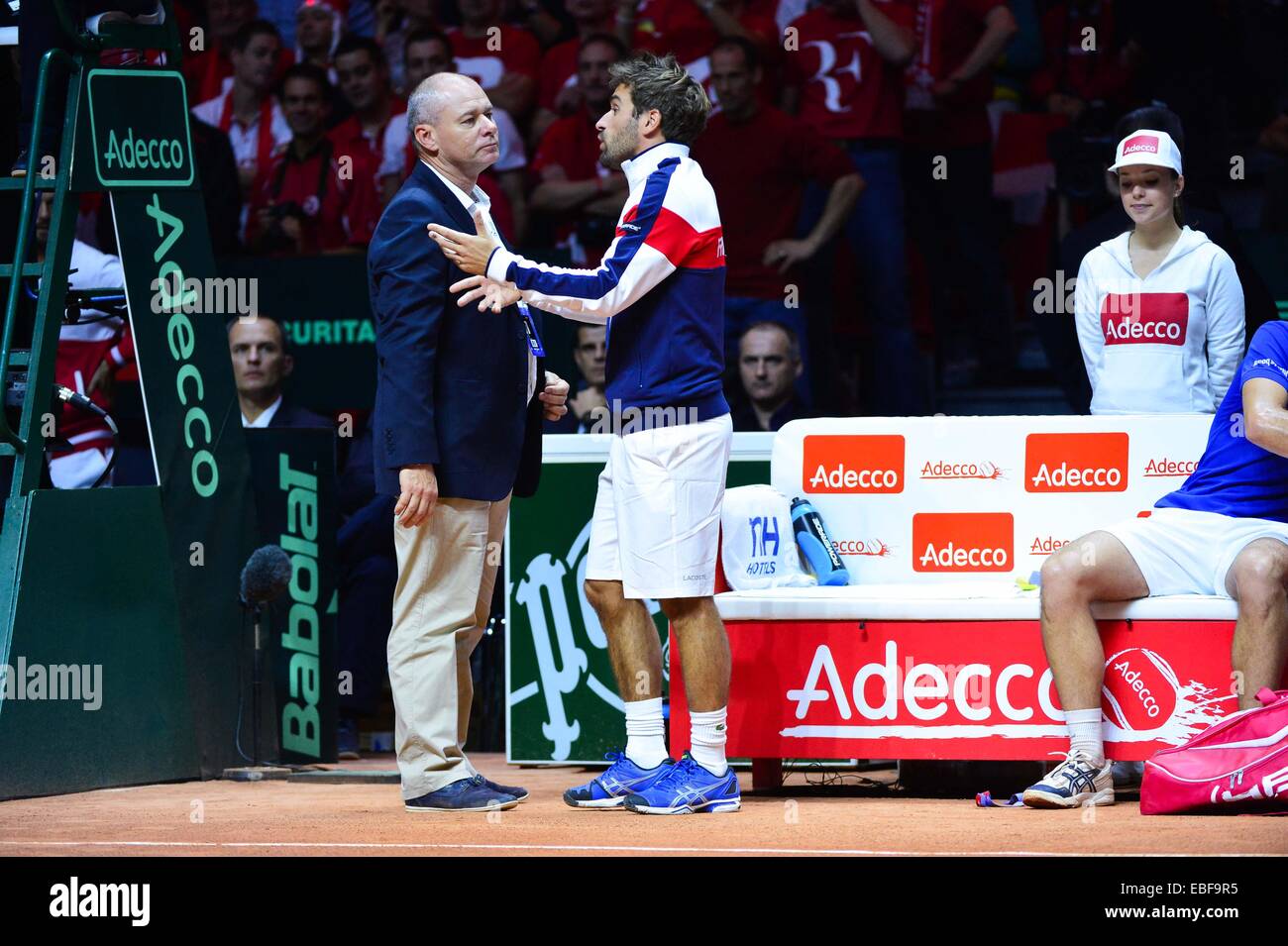 Wayne McEWEN/Arnaud CLEMENT - 23.11.2014 - Frankreich/Suisse - Finale Coupe Davis - Foto: Dave Winter/Icon Sport Stockfoto