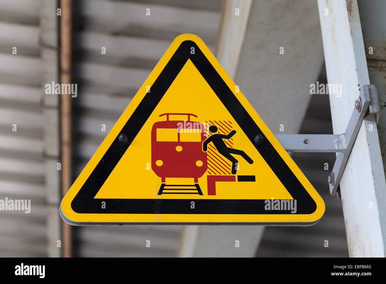 Verkehrszeichen für Reisende (Eisenbahn) Stockfoto