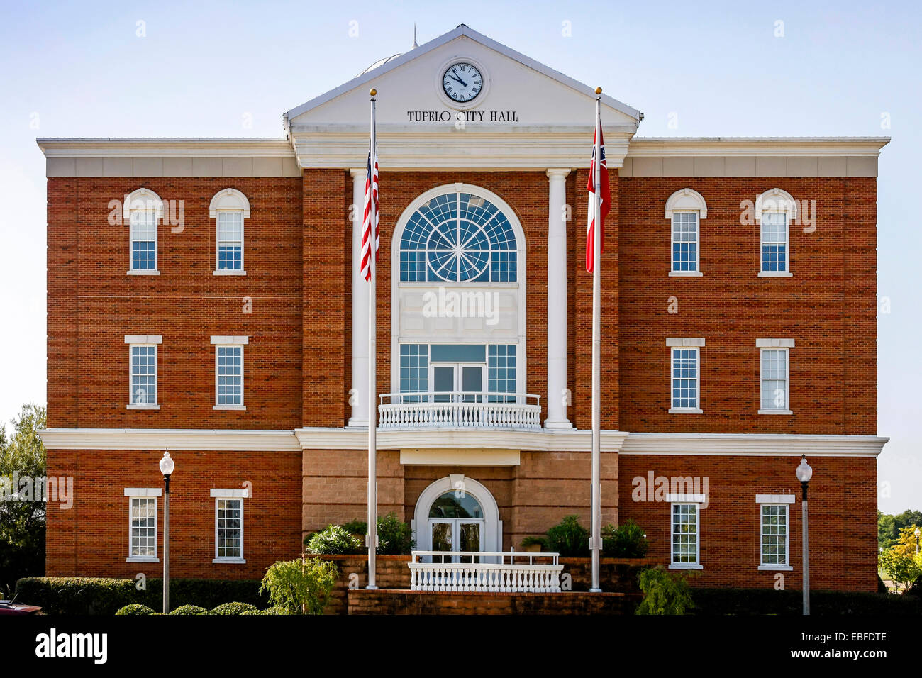 Tupelo Rathaus. Auf dem Gelände der 1956 Mississippi-Alabama State Fair & Dairy Show gebaut. Stockfoto