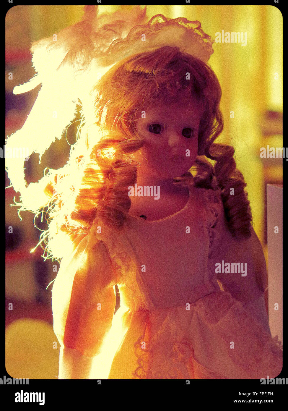 Porzellanpuppe. Stockfoto