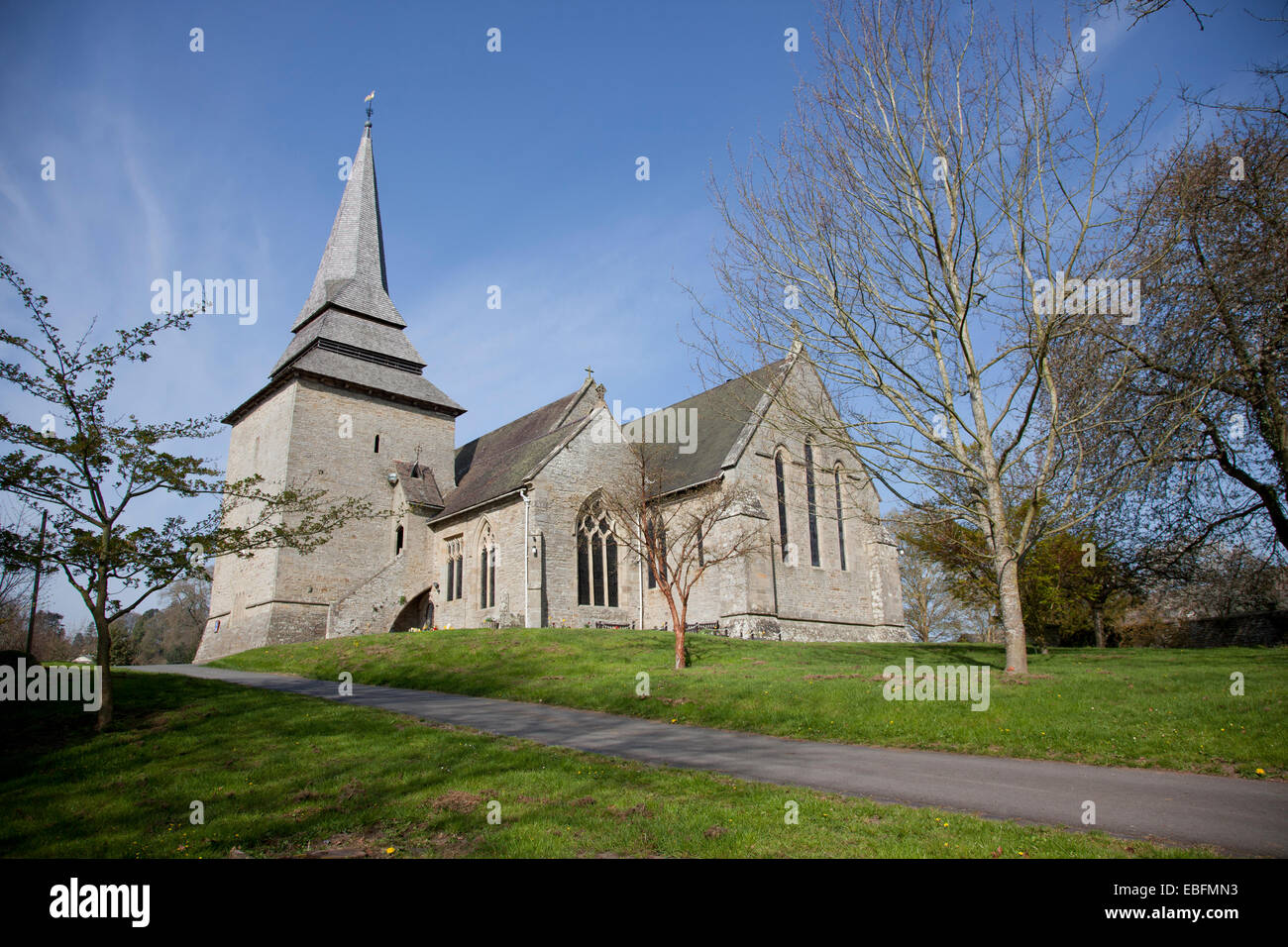 Str. Marys Kirche, Kington Stockfoto