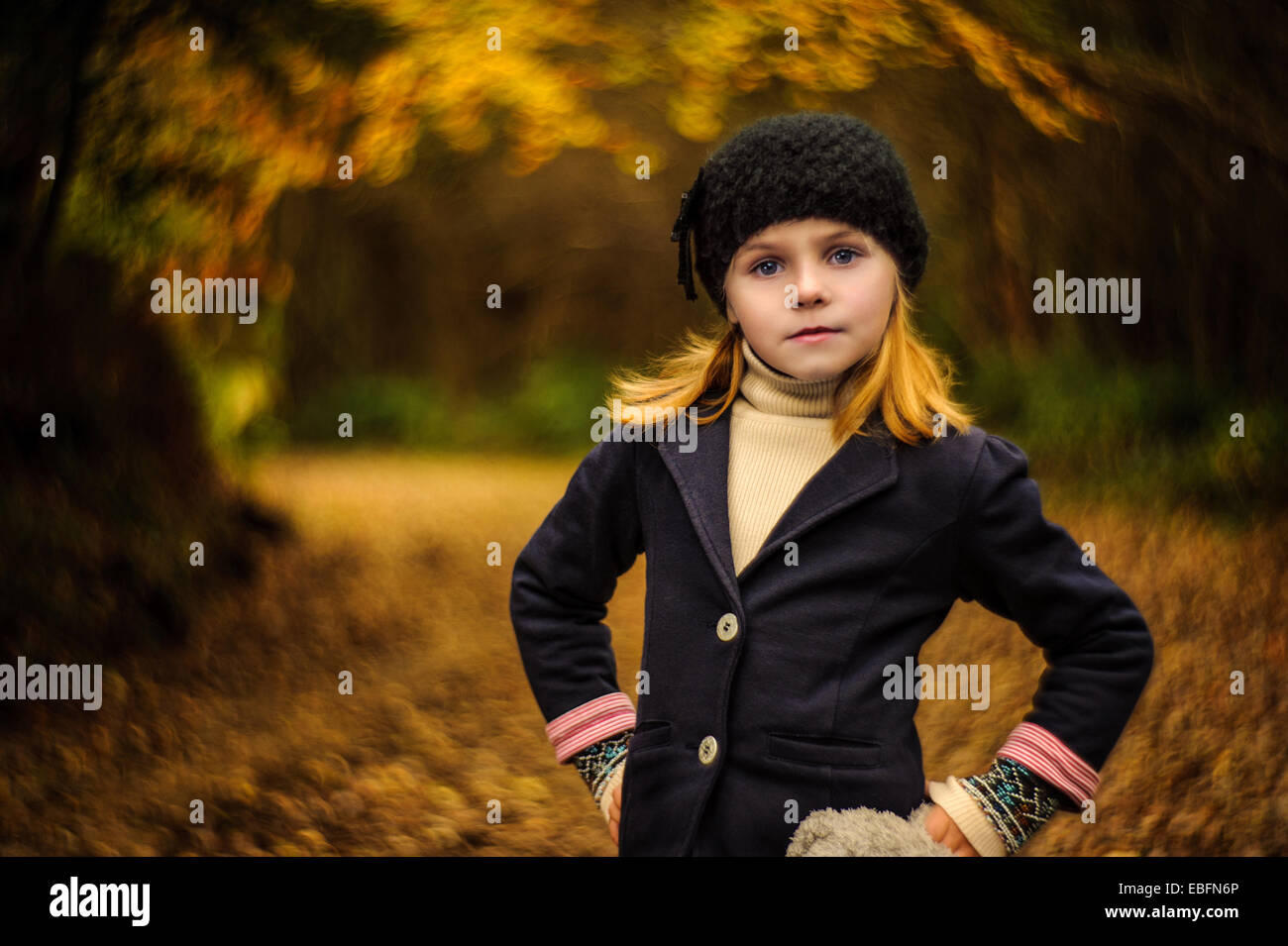 Der kleine Chef Stockfoto