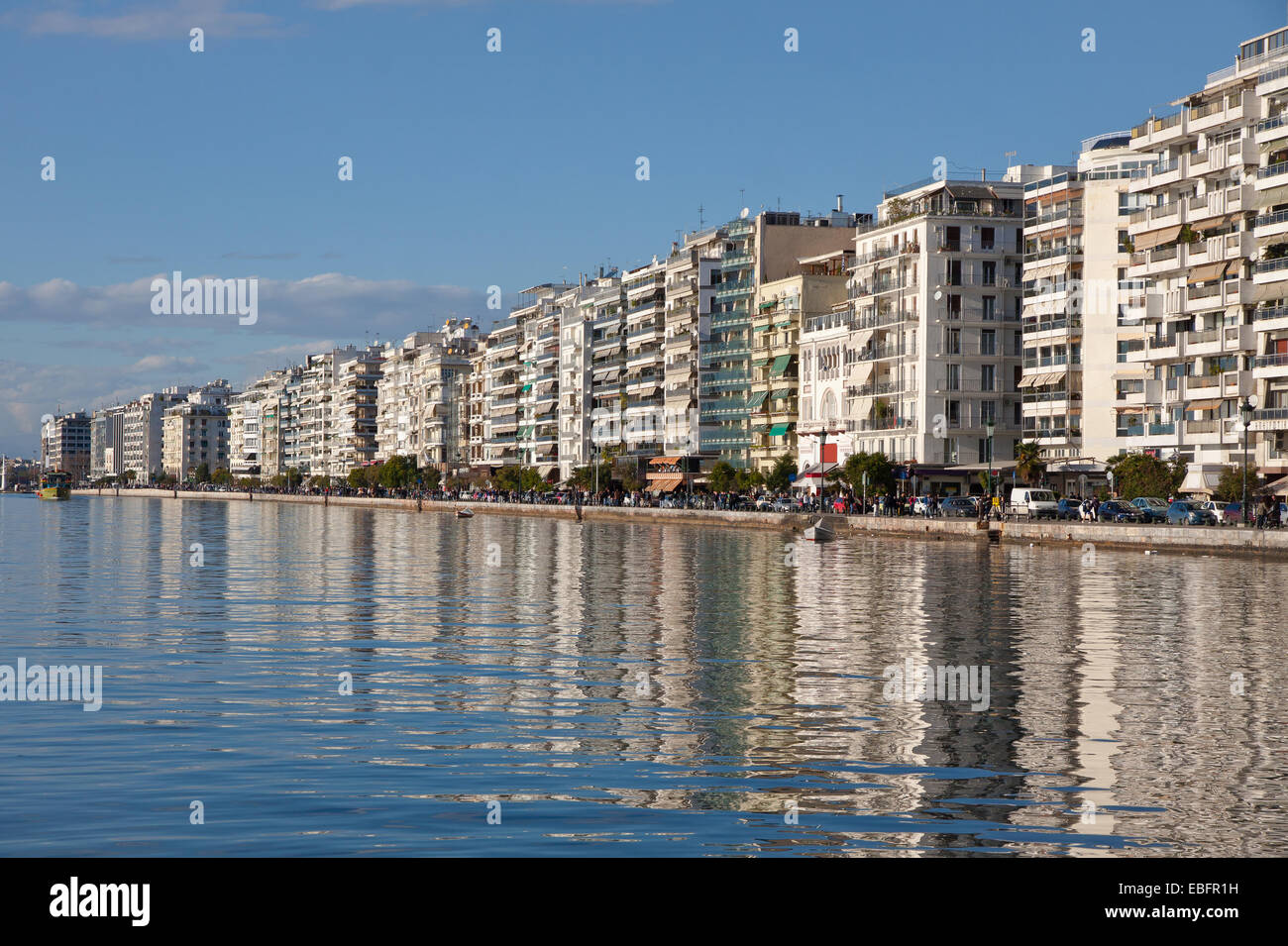 Hauptansicht am Ufer der Stadt Thessaloniki, Griechenland Stockfoto