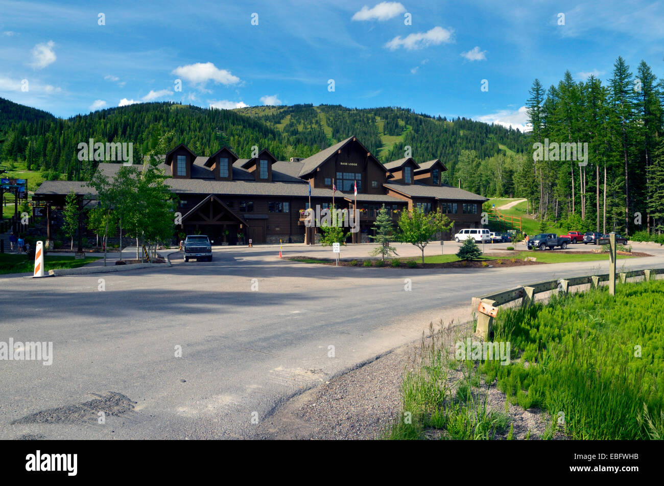 Whitefish Mountain Resort auf Big Mountain. Flathead County, nordwestlichen Montana. Stockfoto