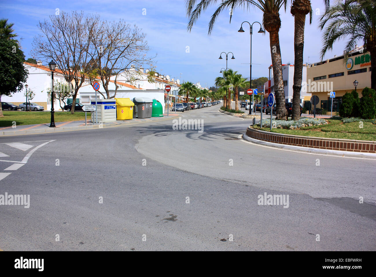 Der spanische Ferienort von La Cala De Mijas Stockfoto