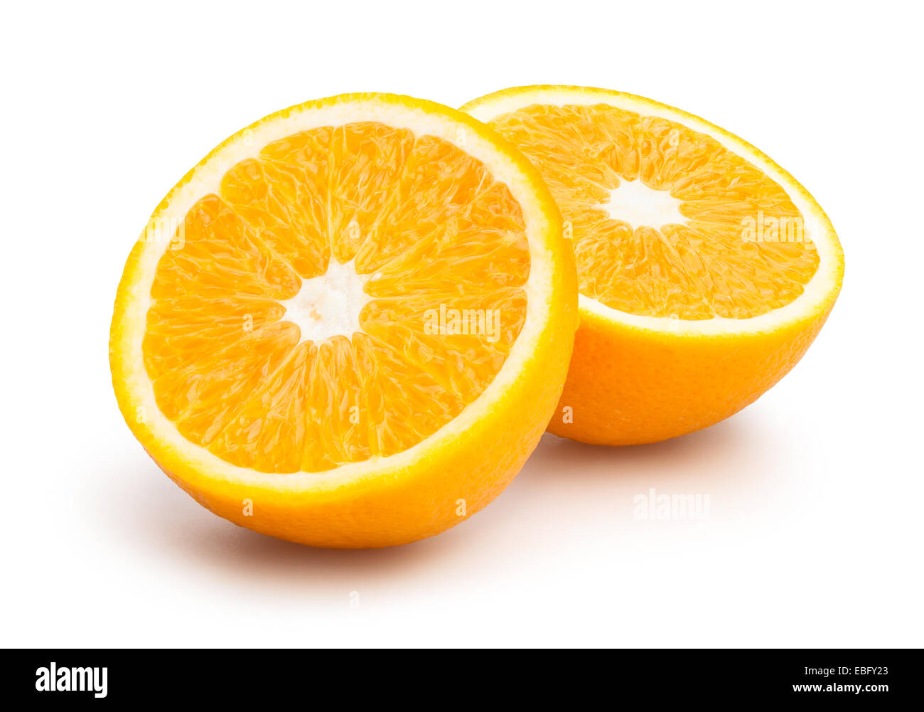 Orange, isoliert Stockfoto