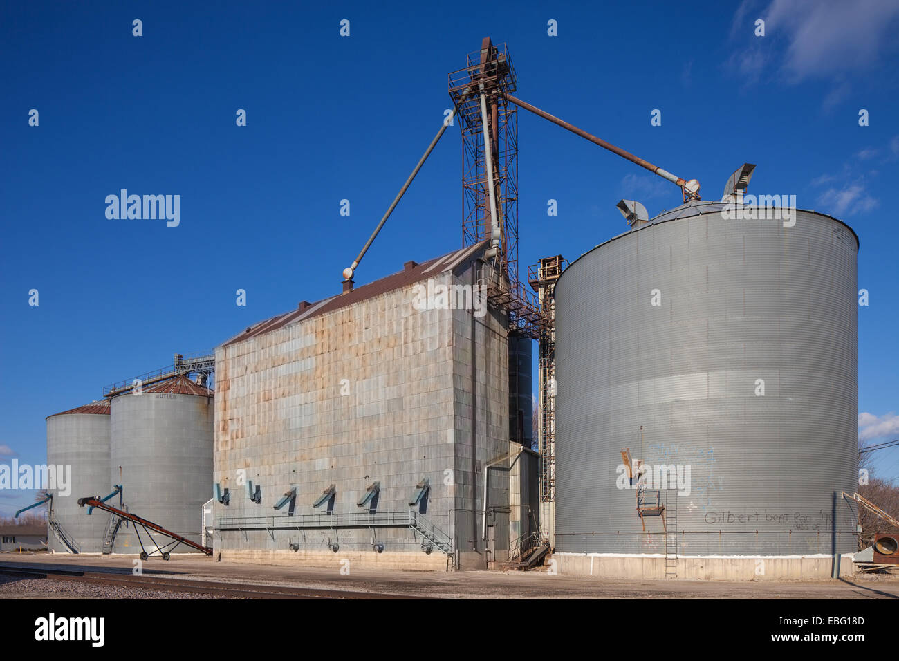 Grain Elevator. Gilbert, Iowa. Stockfoto