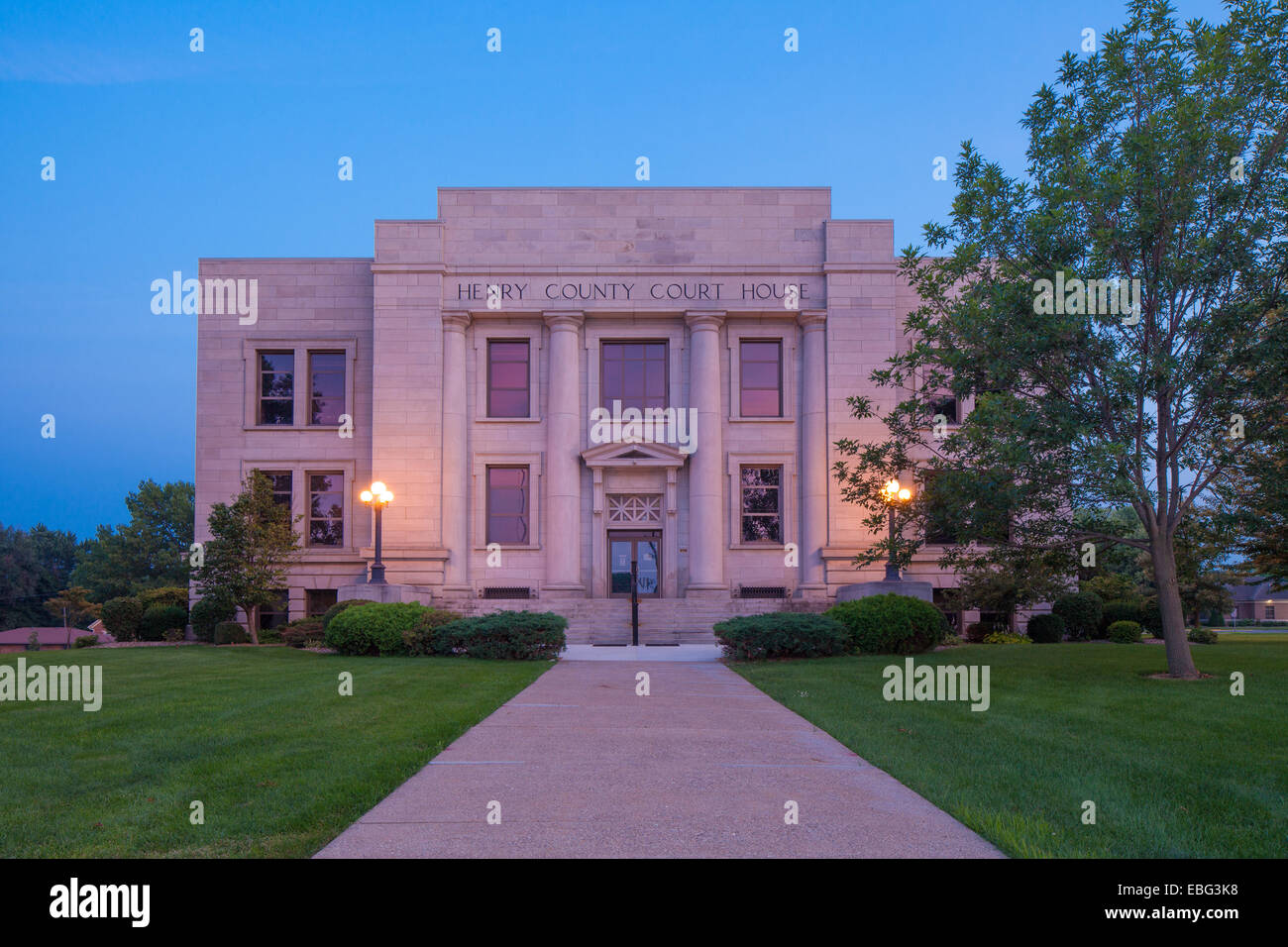 Henry County Courthouse. Mount Pleasant, Iowa. Stockfoto