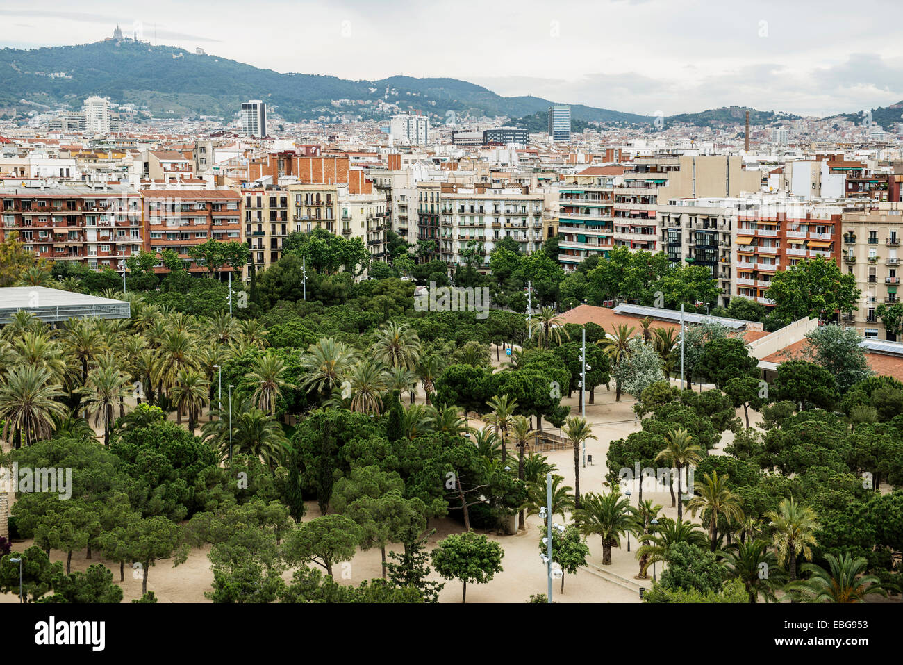 Joan Miró Park, Barcelona, Katalonien, Spanien Stockfoto