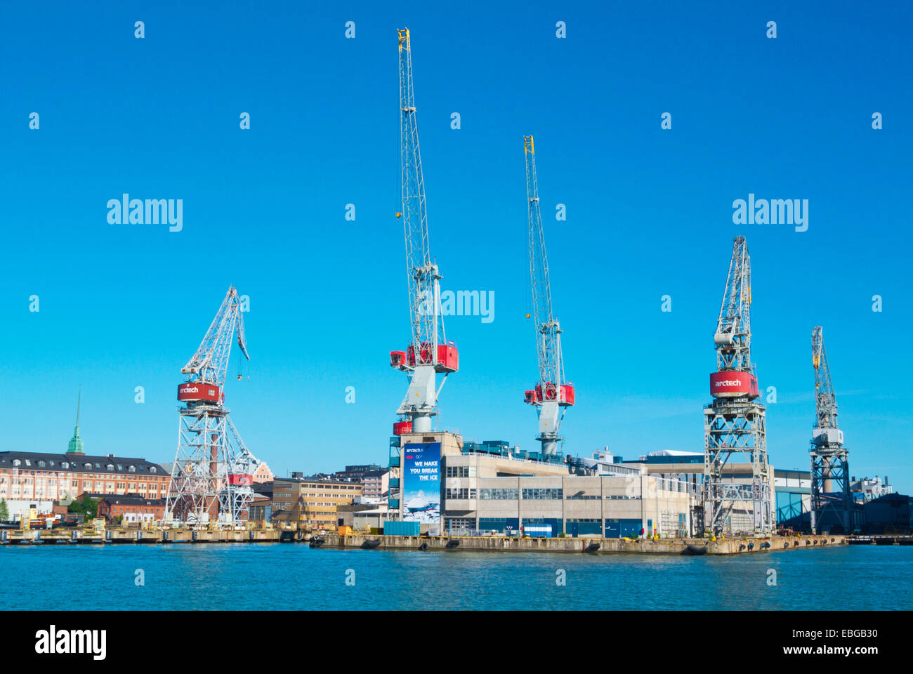 Zielgelände Telakka, Hietalahti Werften, Helsinki, Finnland, Europa Stockfoto
