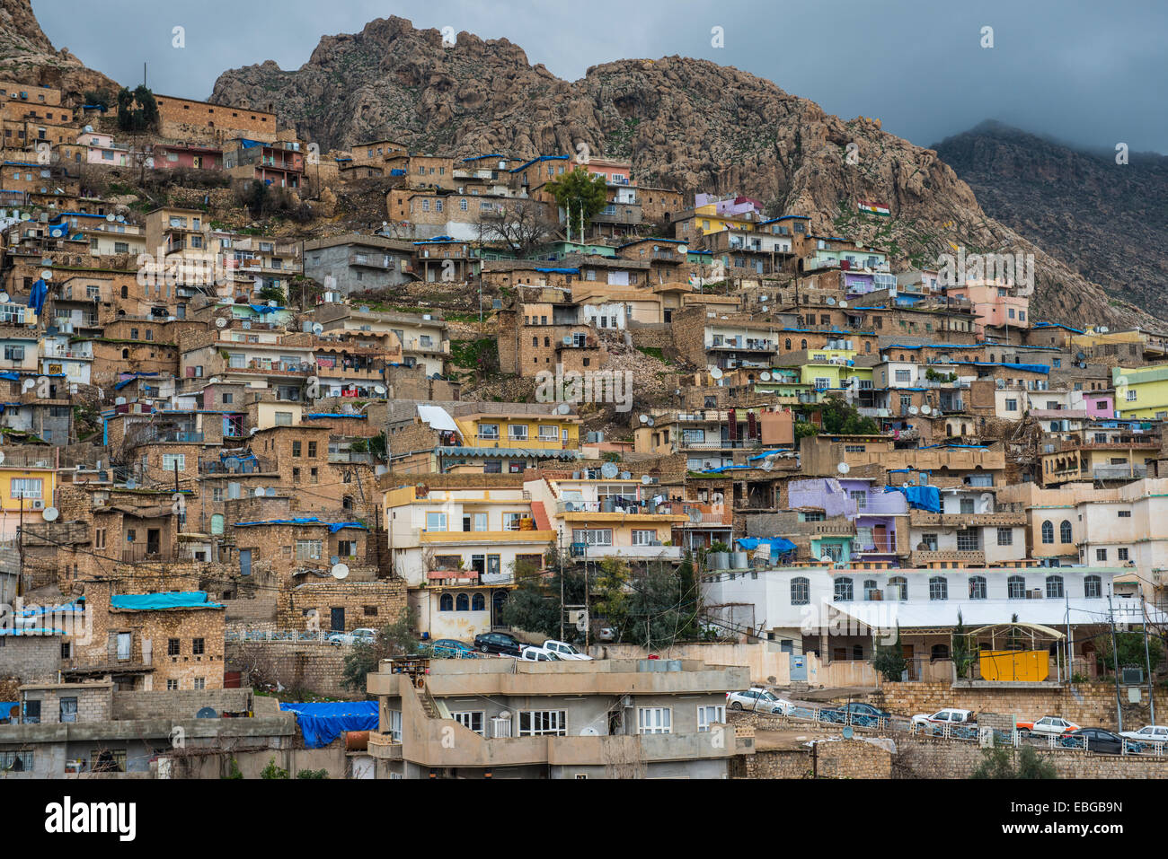 Alte Stadt von Aqrah, Aqrah, irakische Kurdistan, Irak Stockfoto