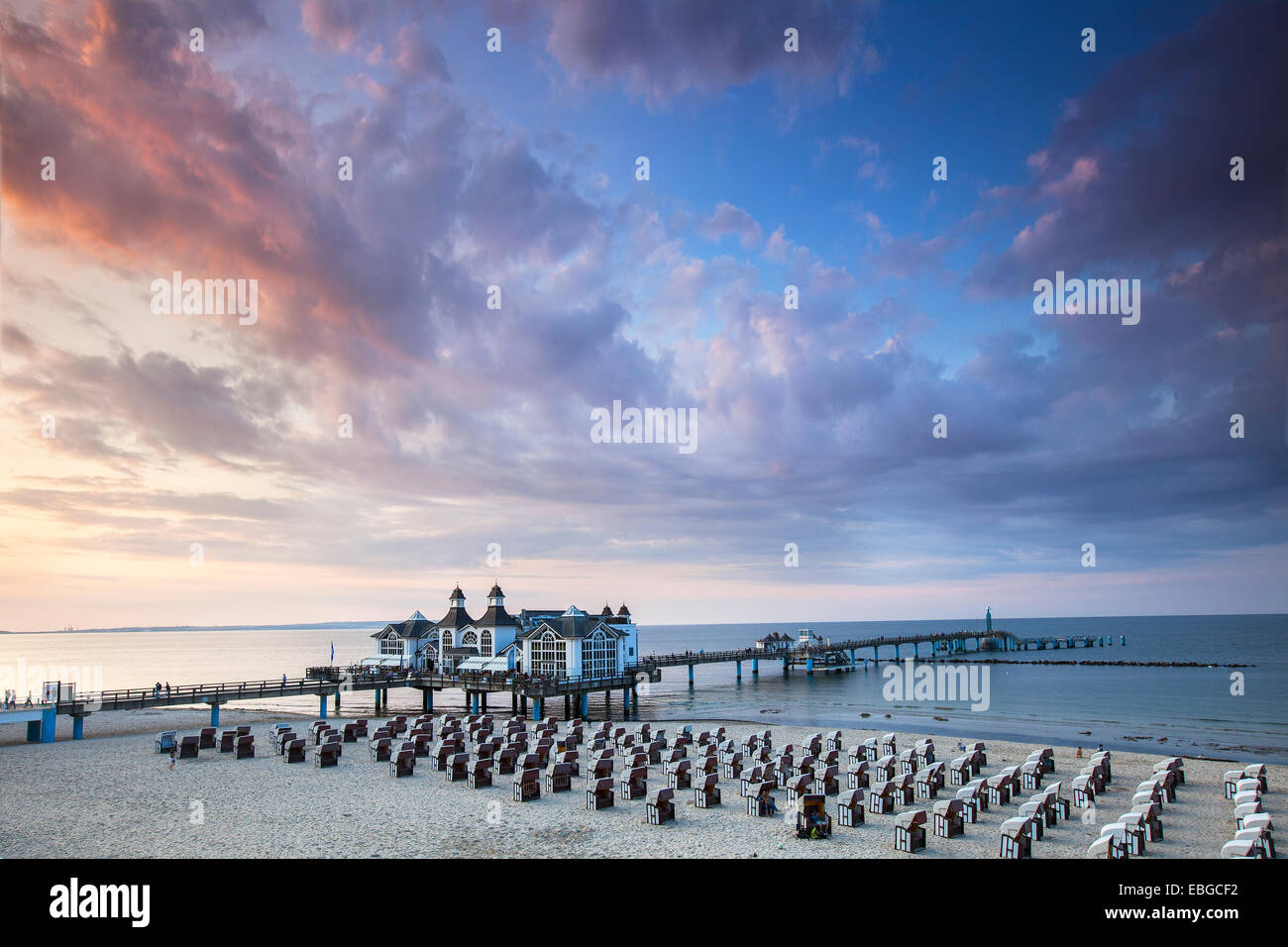 Sellin Pier, Insel Rügen, Mecklenburg-Western Pomerania, Deutschland Stockfoto