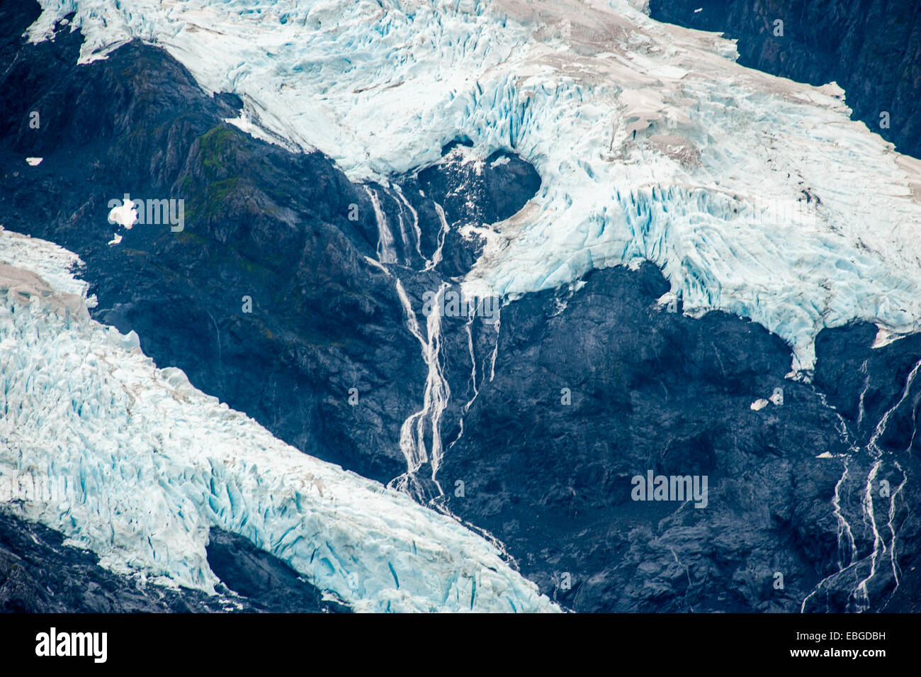 Byron Glacier im Portage Valley, Alaska Stockfoto