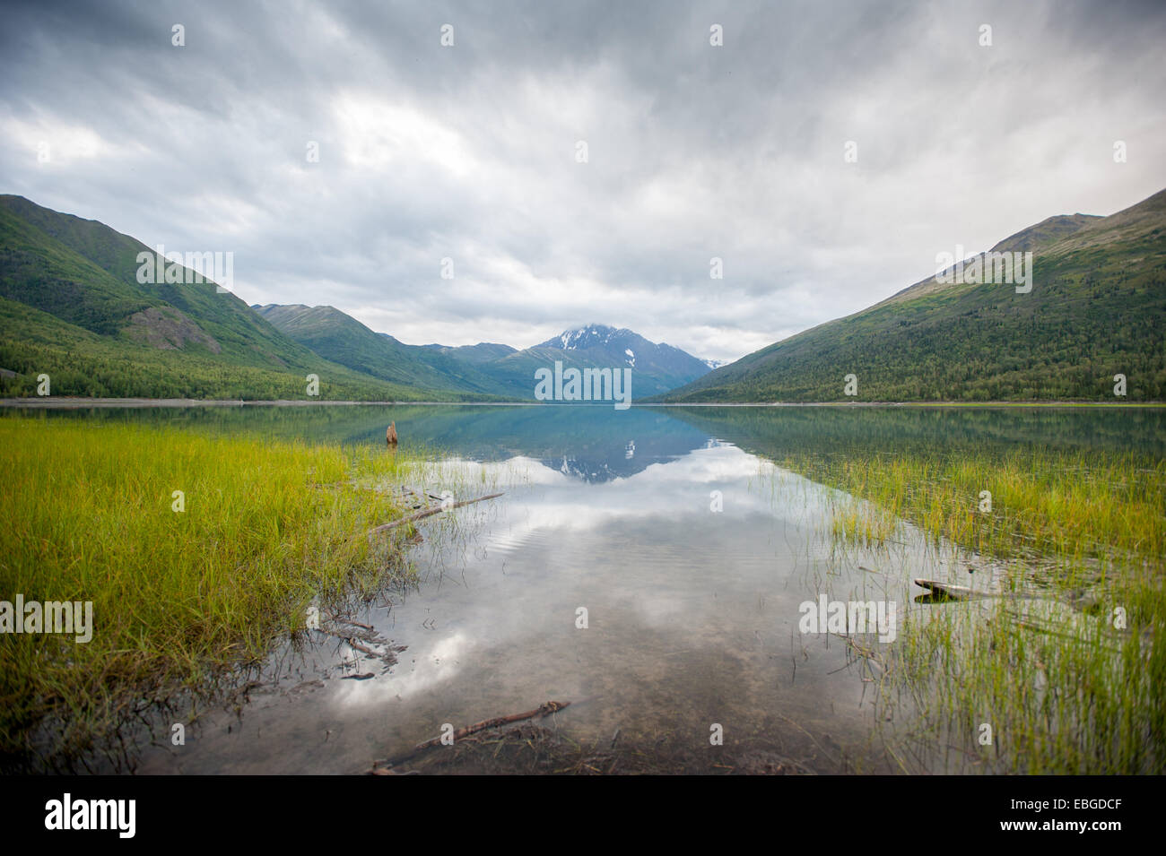 Eklutna Lake in der Nähe von Anchorage in Alaska Stockfoto
