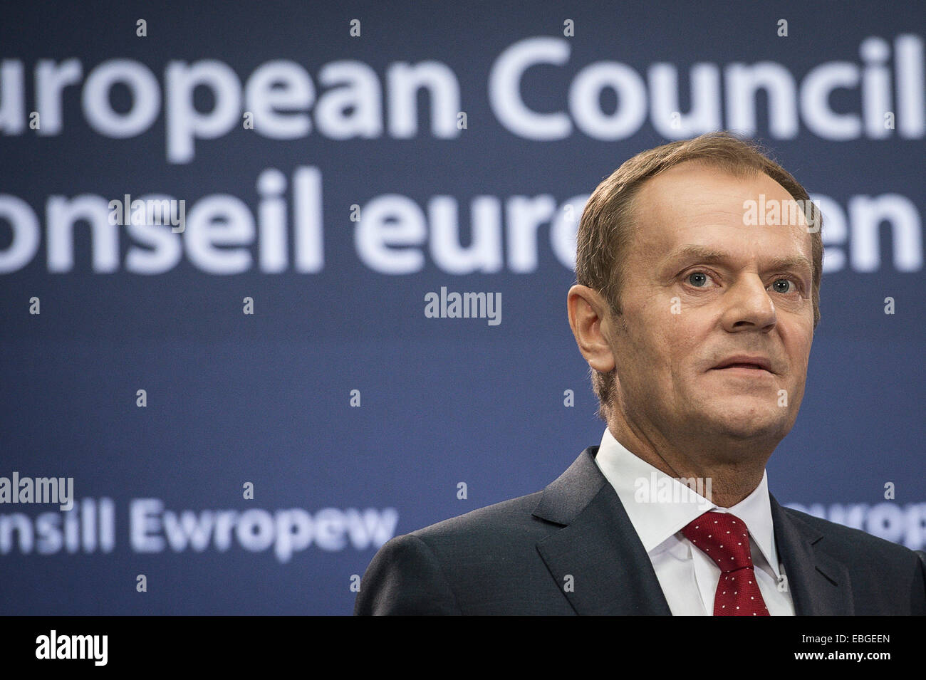 Brüssel, Bxl, Belgien. 1. Dezember 2014. Neuer Präsident des