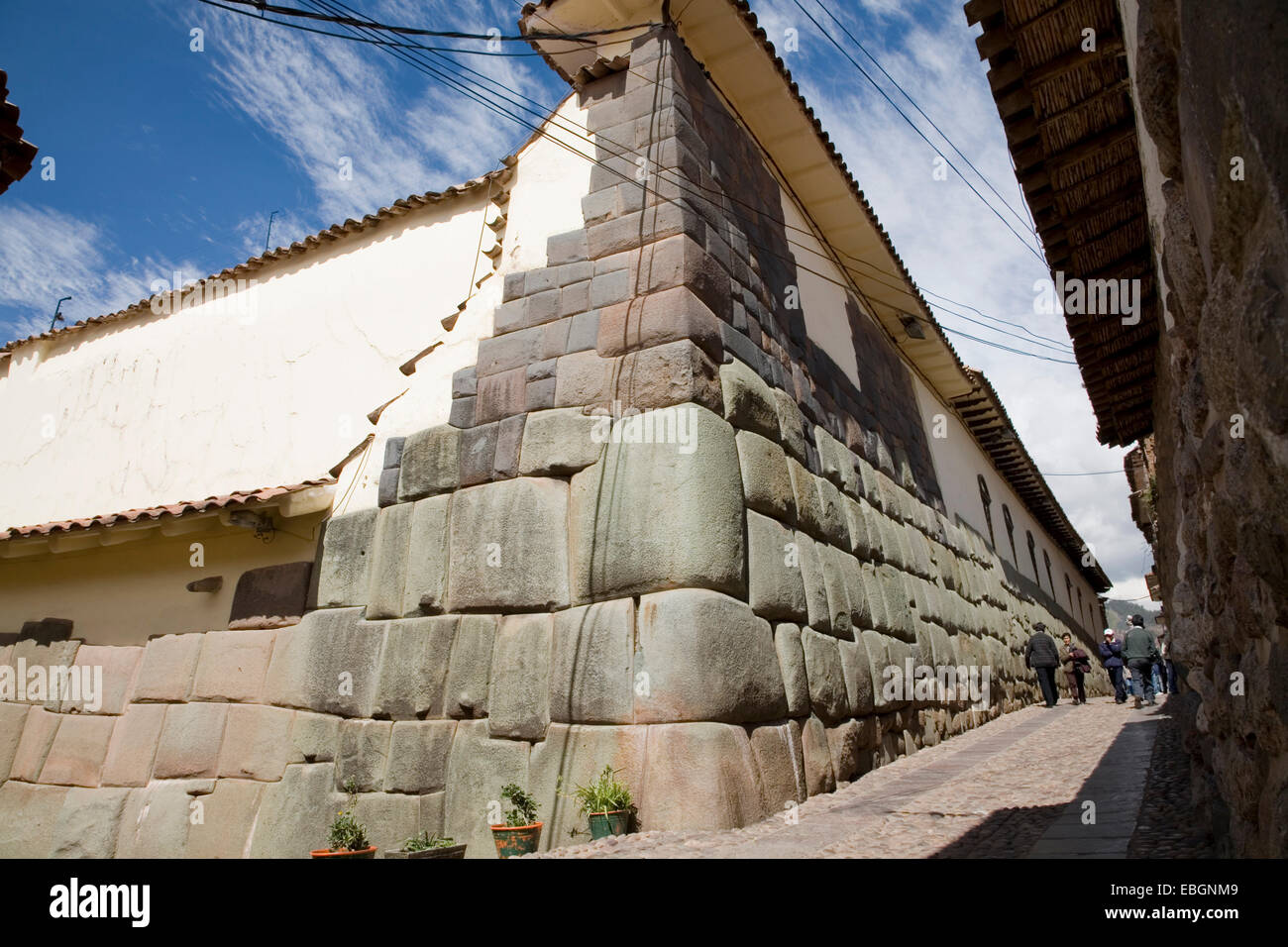 Palast des Inca Roca, Peru, Cusco Stockfoto