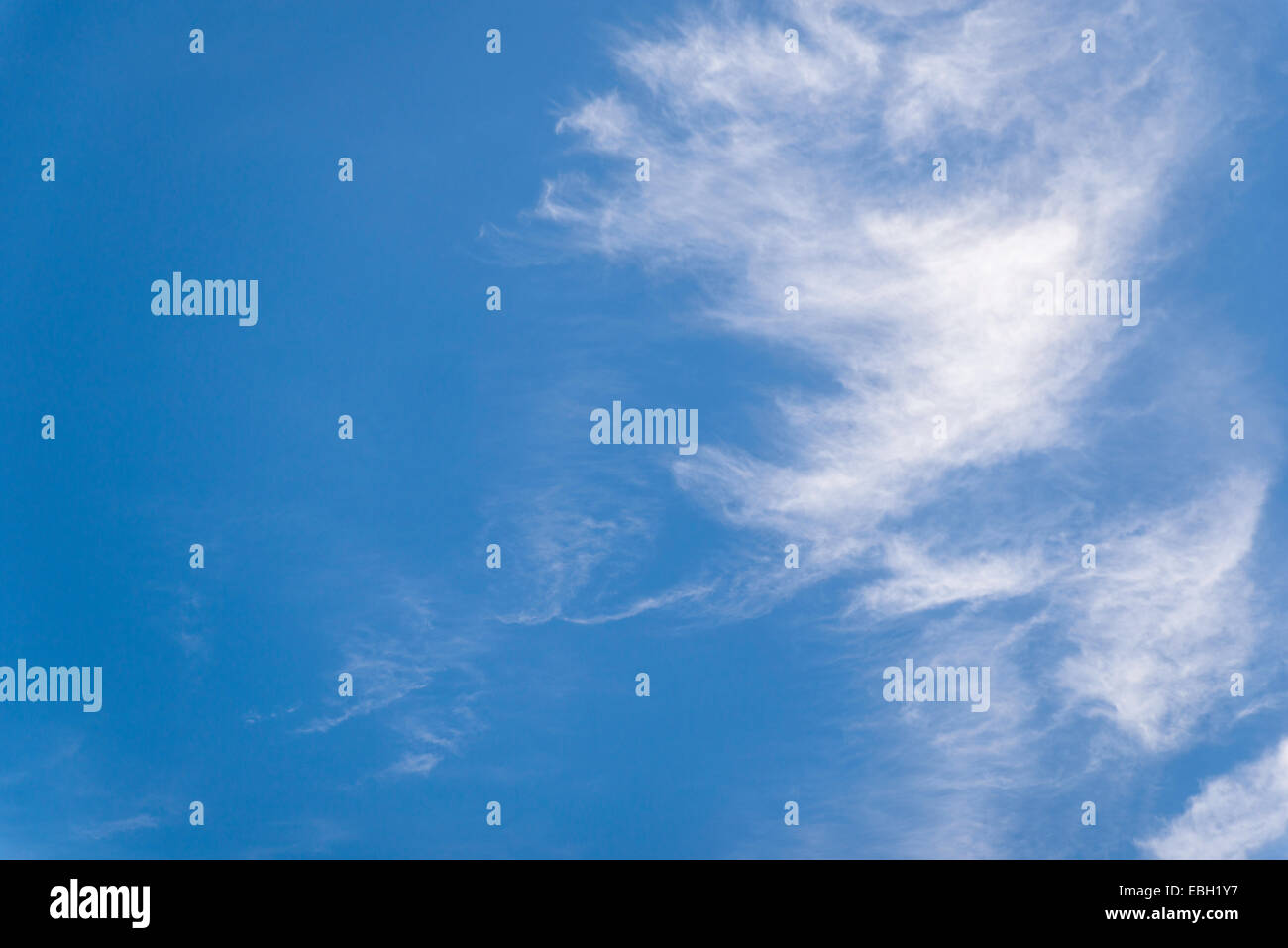 Klarer Himmel, Hintergrund der cloud Stockfoto