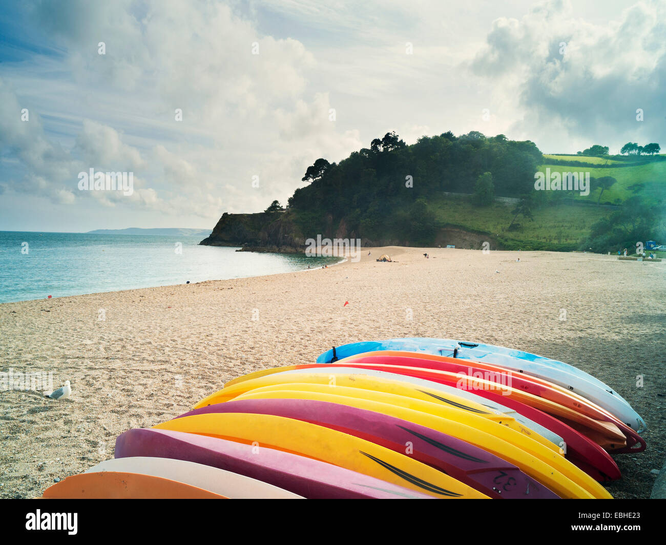 Blackpool Sands, Devon, England Stockfoto