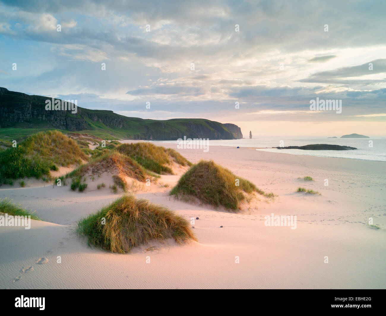 Fernbedienung Sandwood Bay, Cape Wrath, North West Highlands von Schottland Stockfoto