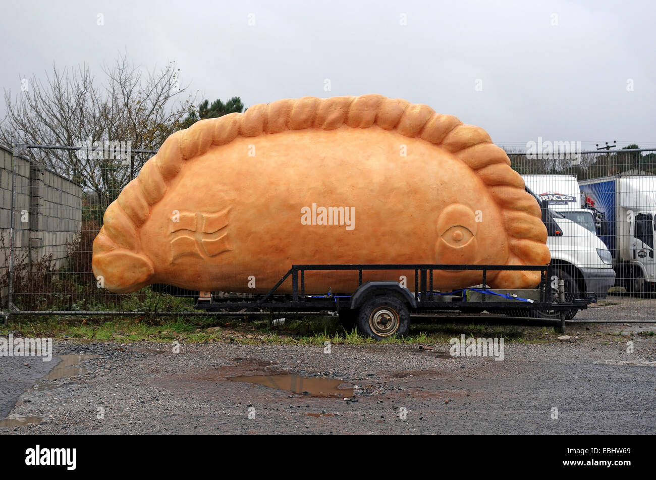 Riesige Cornish Pasty Stockfoto