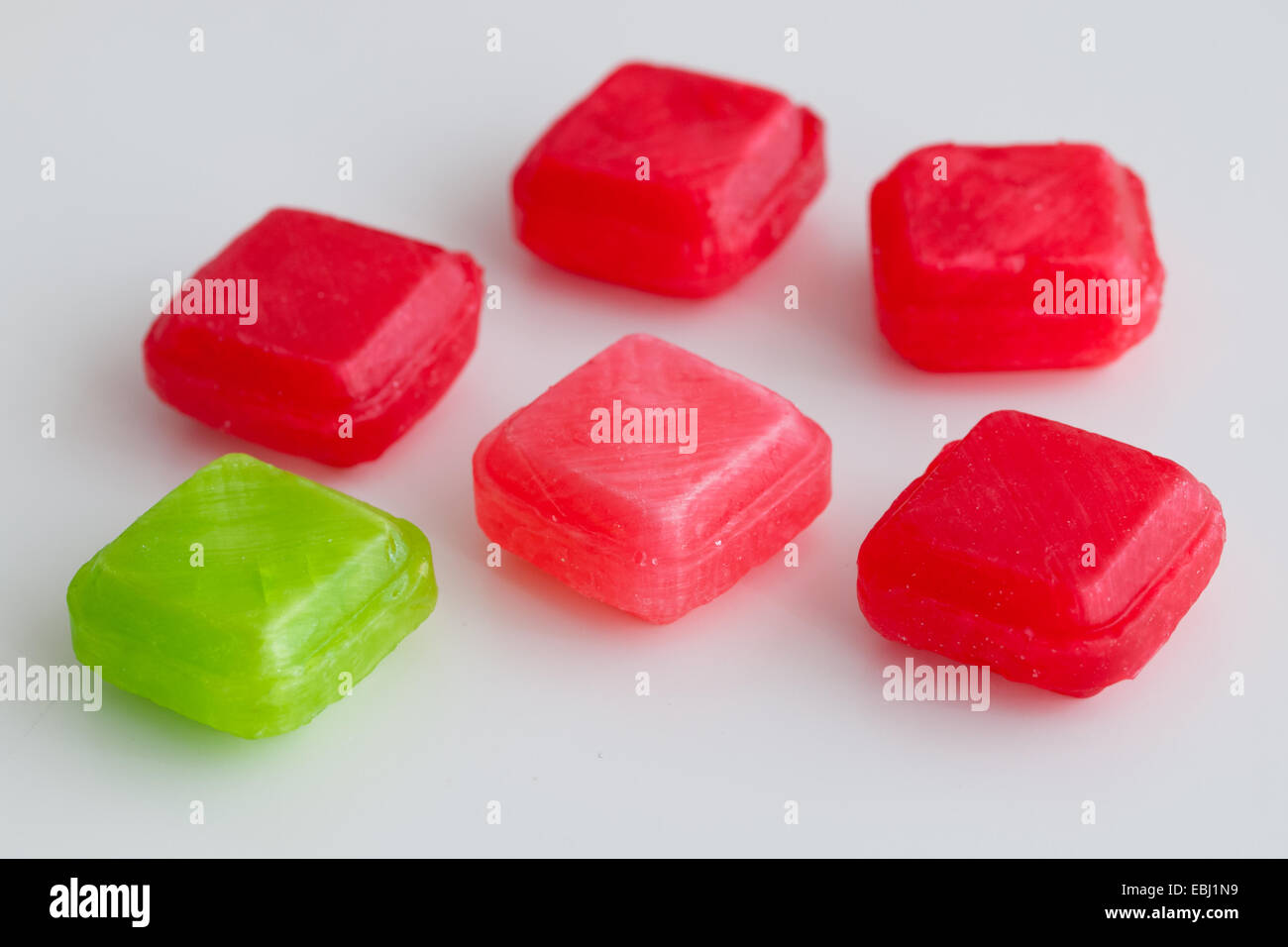 Jolly Rancher hard Candy.  Original Fruchtaromen gezeigt.  Von der Hershey Company hergestellt. Stockfoto