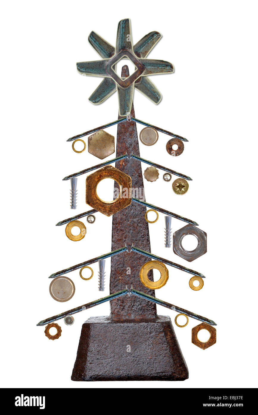 Industrie-Weihnachtsbaum Stockfoto
