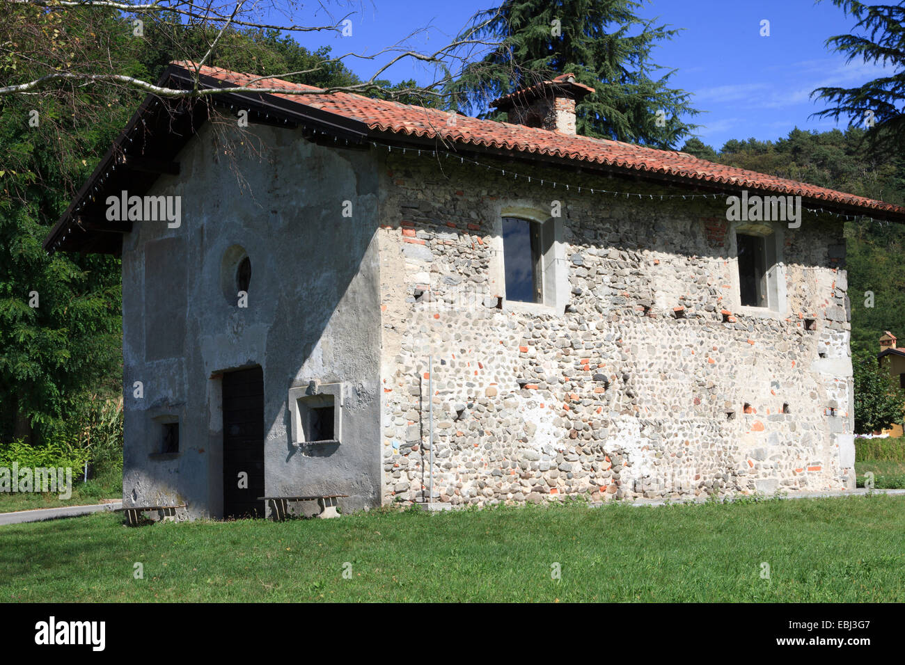 San Vincenzo Oratorium, Sesto Calende, Varese, Lombardei, Italien. Stockfoto