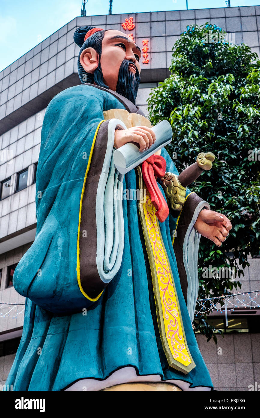 Asiatische Statue in der Stadt Singapur Stockfoto