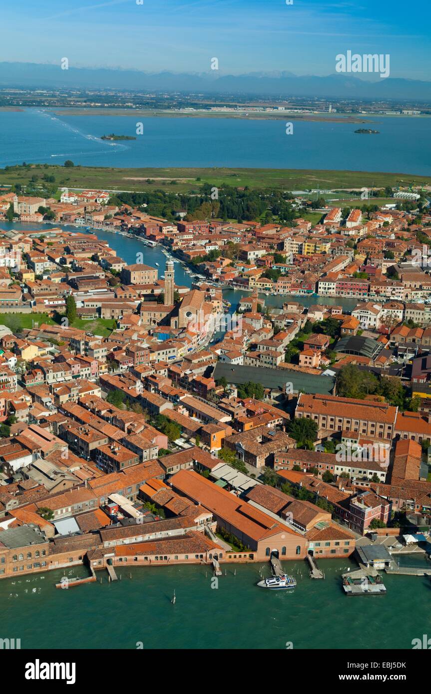 Luftaufnahme der Insel Murano, Venedig Lagune, Italien, Europa Stockfoto