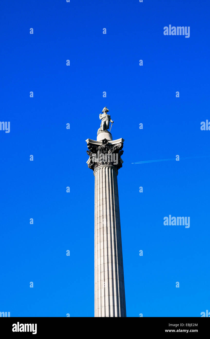 Nelson's Column, Trafalgar Square, London, England, Großbritannien Stockfoto