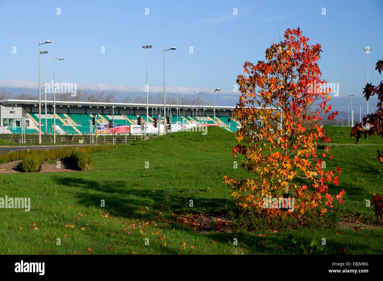 Cardiff internationale Leichtathletik-Stadion, Leckwith Road, Cardiff, Wales, UK. Stockfoto
