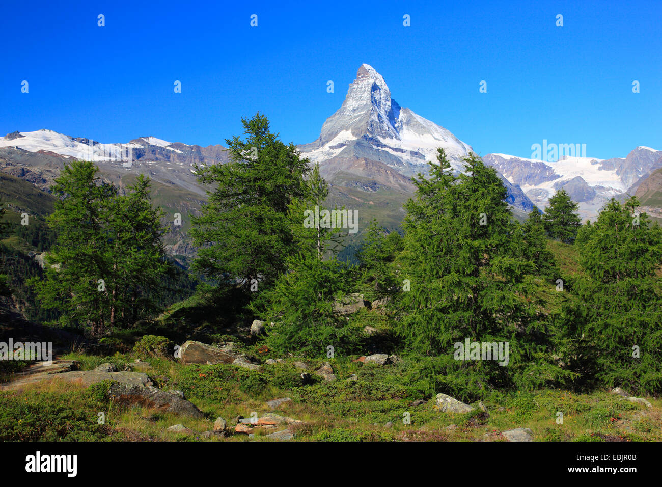 Matterhorn, Schweiz, Wallis Stockfoto