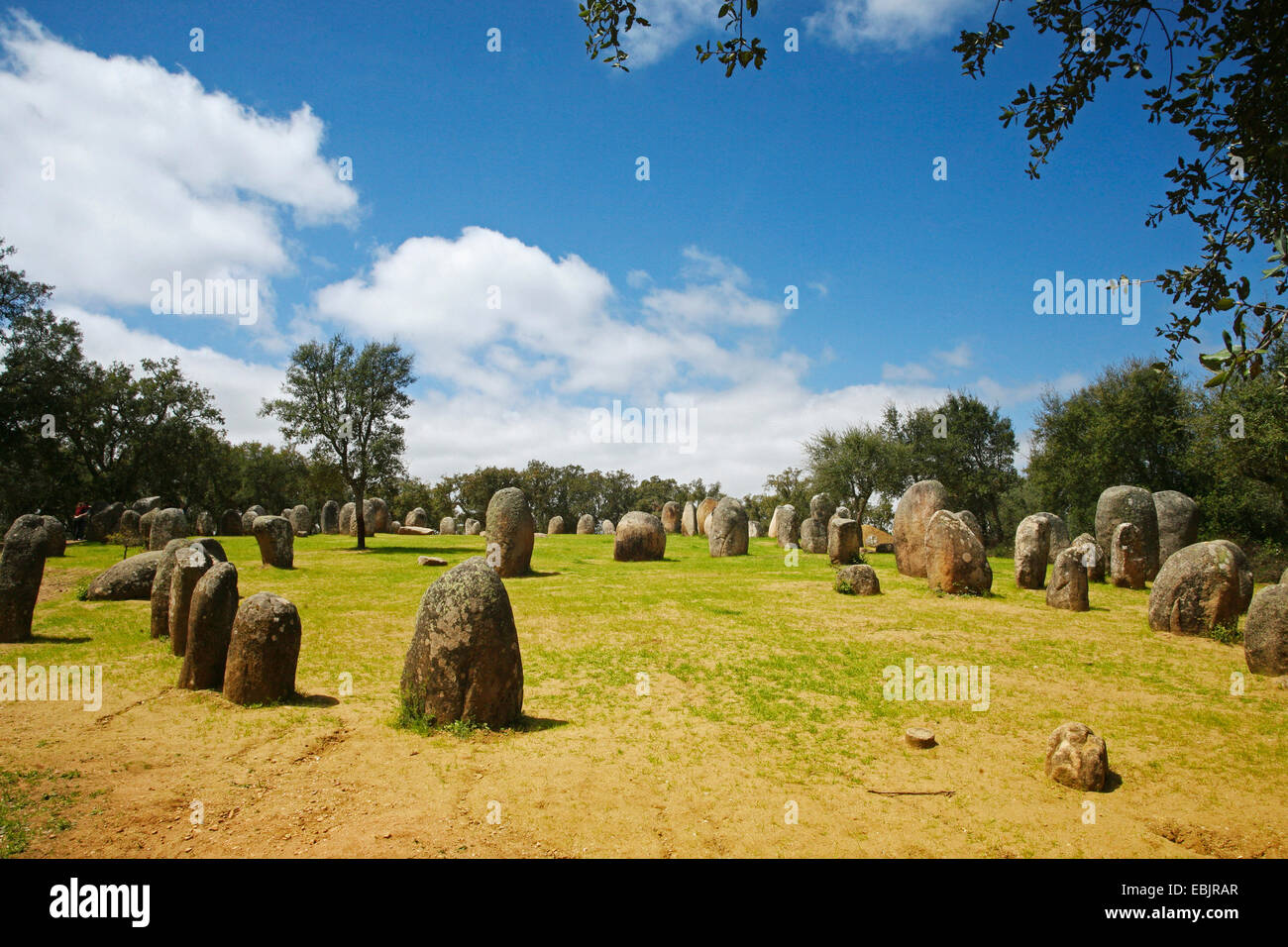Megalith-Monument des Alentejo, Portugal, Alentejo Stockfoto