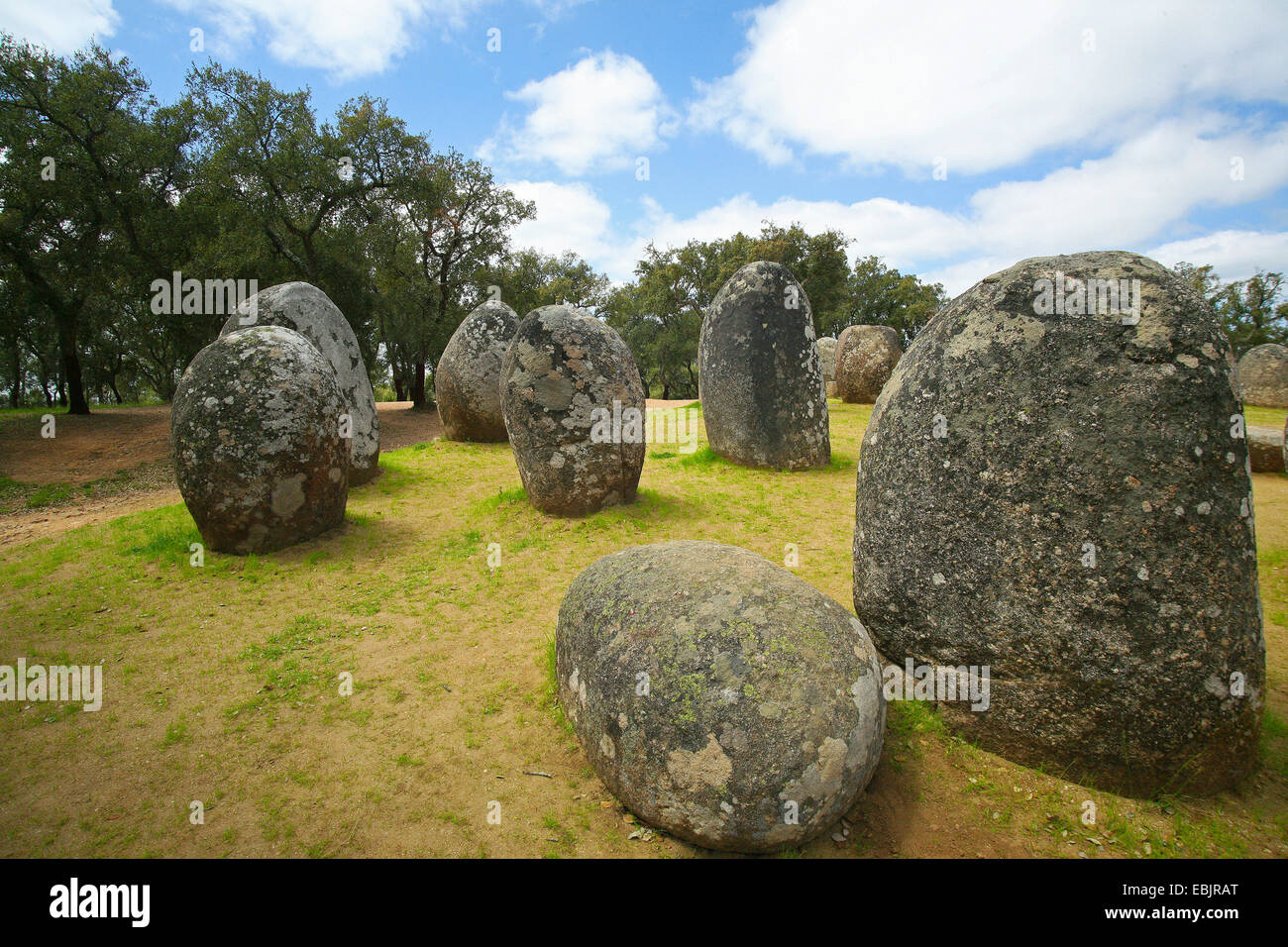 Megalith-Monument des Alentejo, Portugal, Alentejo Stockfoto
