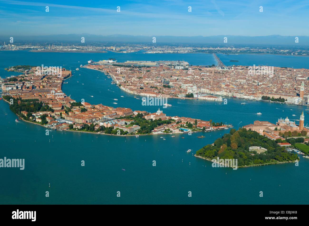 Guidecca, San Giorgio Maggiore und Venedig Inseln, Italien, Europa Stockfoto
