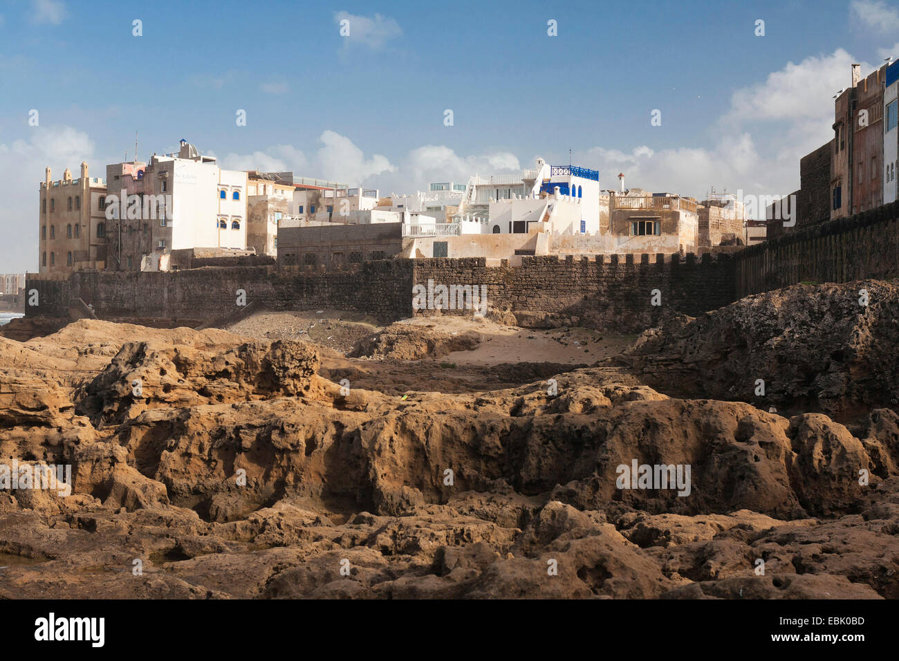 Stadt ​​ Wand von Essaouira, Marokko, Mauer, Essaouira Stockfoto