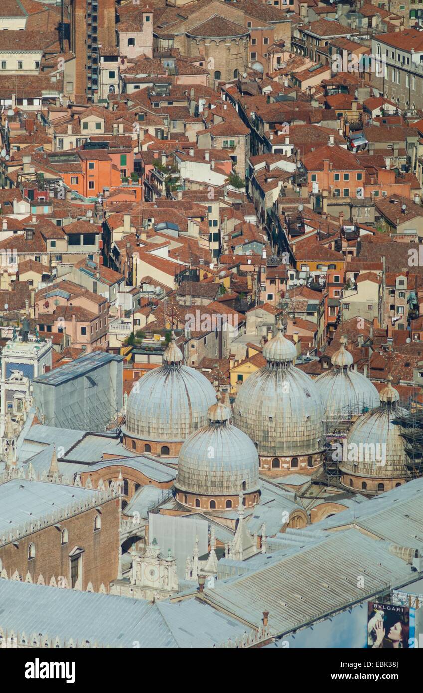 Luftaufnahme der Basilika San Marco, Venedig, Italien, Europa Stockfoto