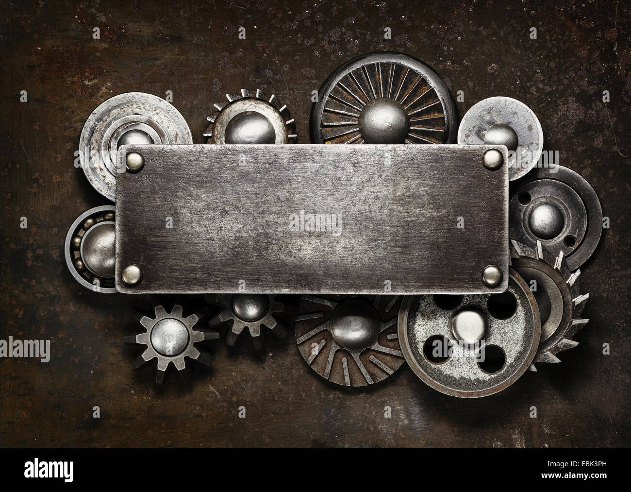 Industrielle Metall dunkel Stockfoto