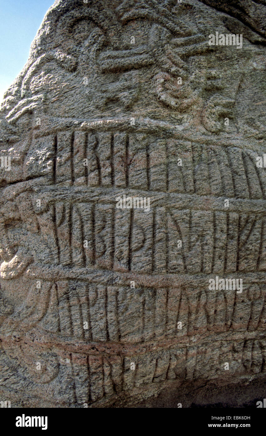 Runenstein von Jelling, Dänemark, Juetland Stockfoto