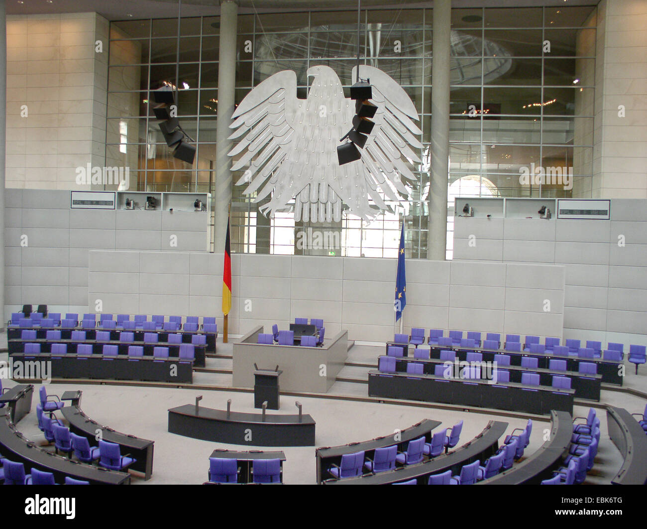 Tagungsraum im Parlament, Deutschland, Berlin Stockfoto